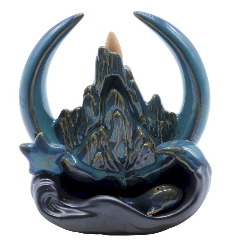 Portaincenso Backflow Moon Star 17 cm