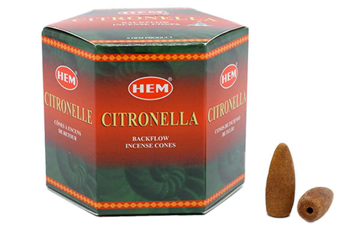 Coni di Riflusso HEM Citronella 12pz
