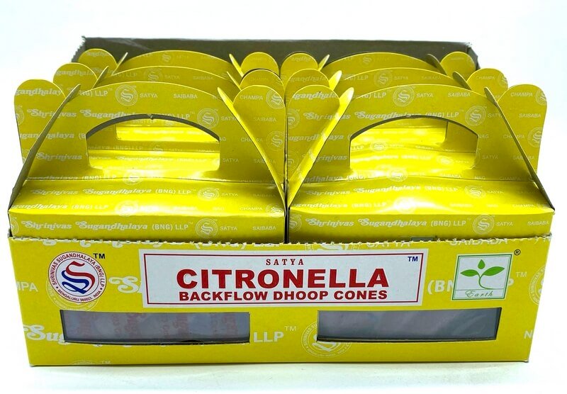 Coni di Riflusso Satya Citronella 6 pz