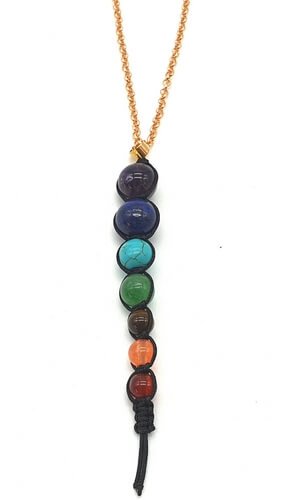 Collana in rame 7 Chakra punto 8 cm