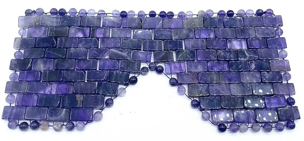 Maschera da meditazione con occhi di ametista