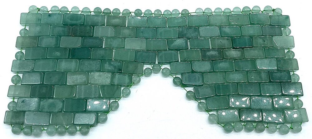 Maschera da meditazione per gli occhi con avventurina verde