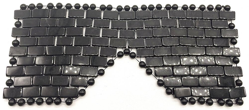 Maschera da meditazione per gli occhi di ossidiana nera