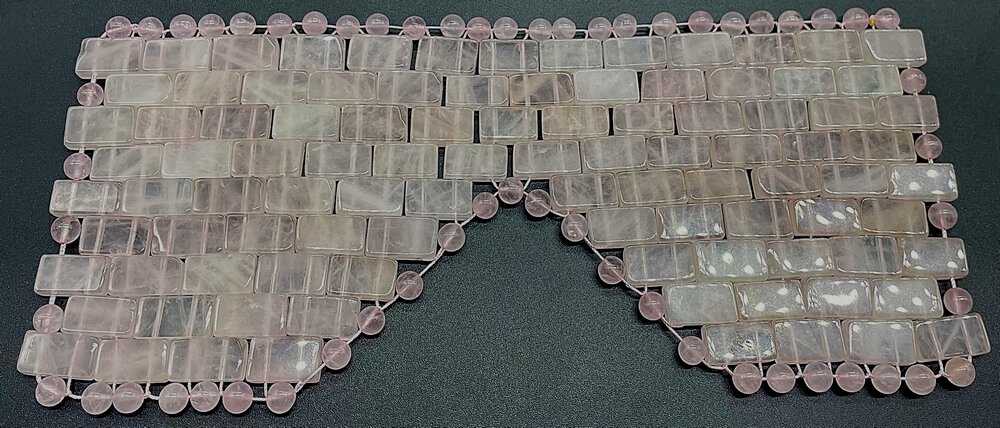 Maschera da meditazione per gli occhi al quarzo rosa