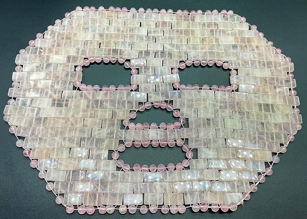 Maschera da meditazione per tutto il corpo al quarzo rosa