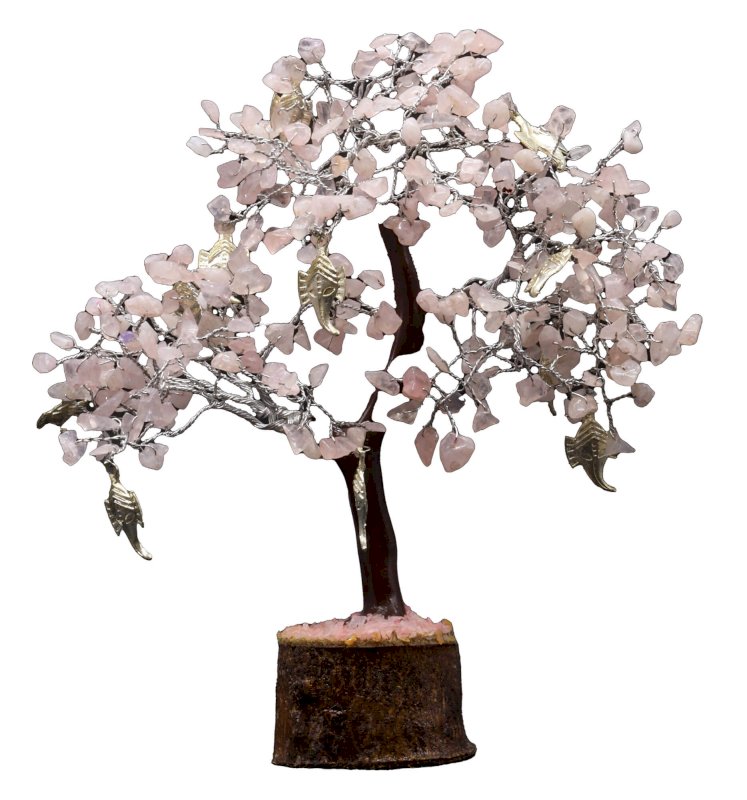 Albero della Felicità Quarzo Rosa Ganesh 300 pezzi