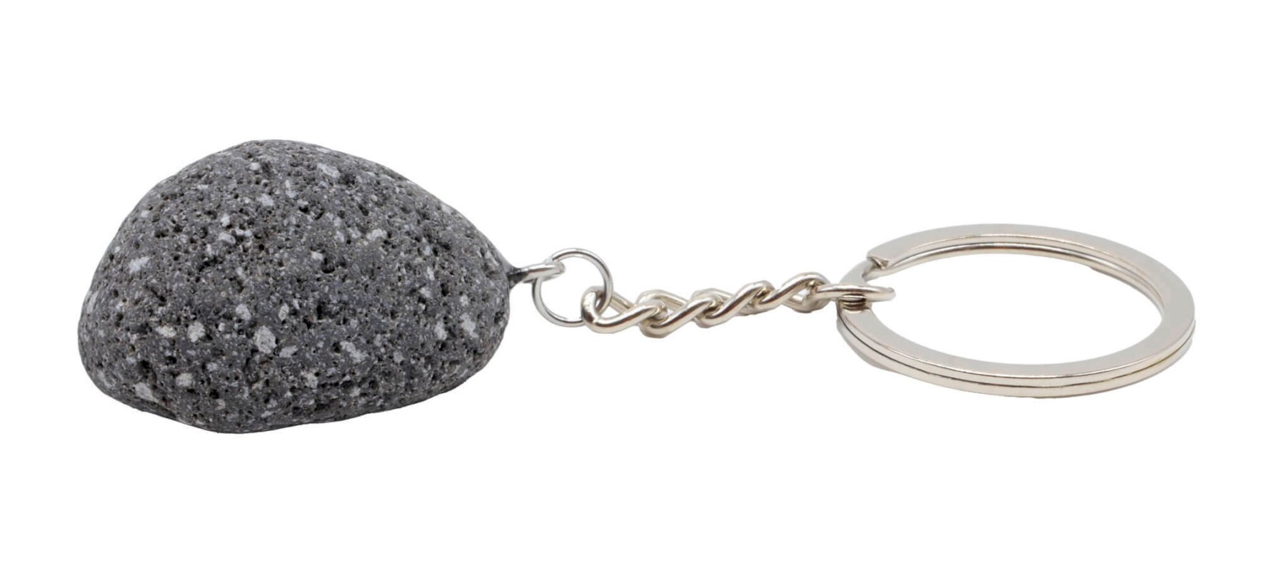Portachiavi in pietra lavica arrotolata 3 cm