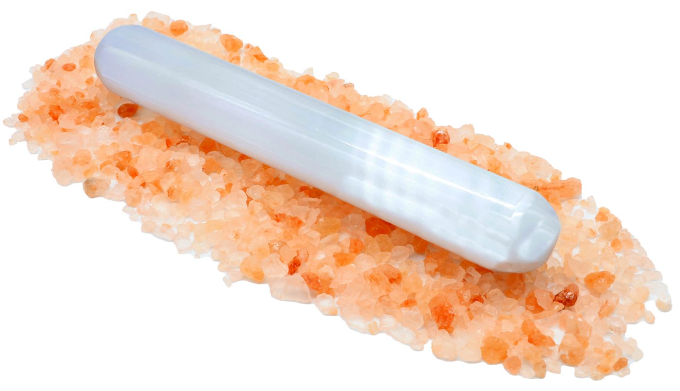 Cilindro per Massaggio Selenite 15cm
