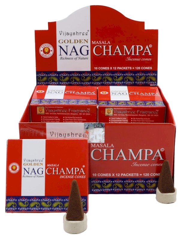 Incensi Golden Coni Nag Champa