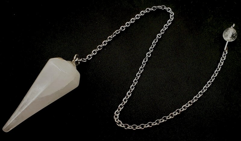 Pendolo conico in cristallo di rocca da 3,5 cm