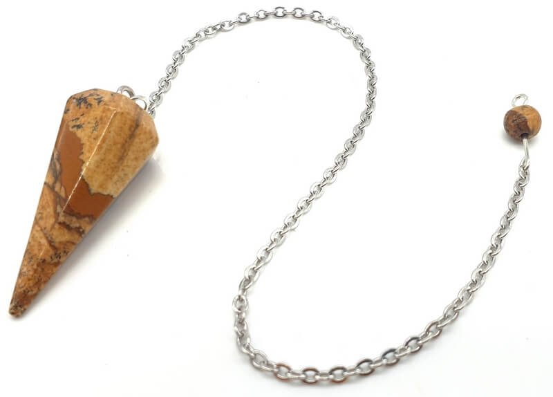 Pendolo conico Jasper Landscape 3,5 cm