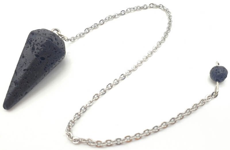 Pendolo conico in pietra lavica 3,5 cm