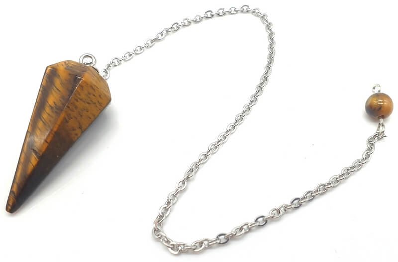 Pendolo conico Tiger Eye da 3,5 cm