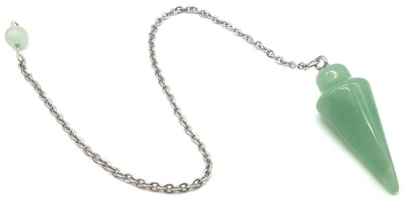 Pendolo a goccia di avventurina verde 3 cm