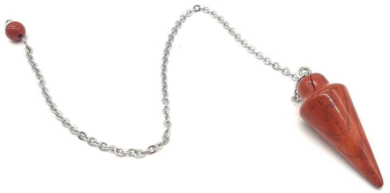 Pendolo a goccia di diaspro rosso 3cm