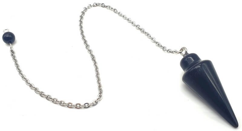 Pendolo a Goccia di Ossidiana Nera 3cm