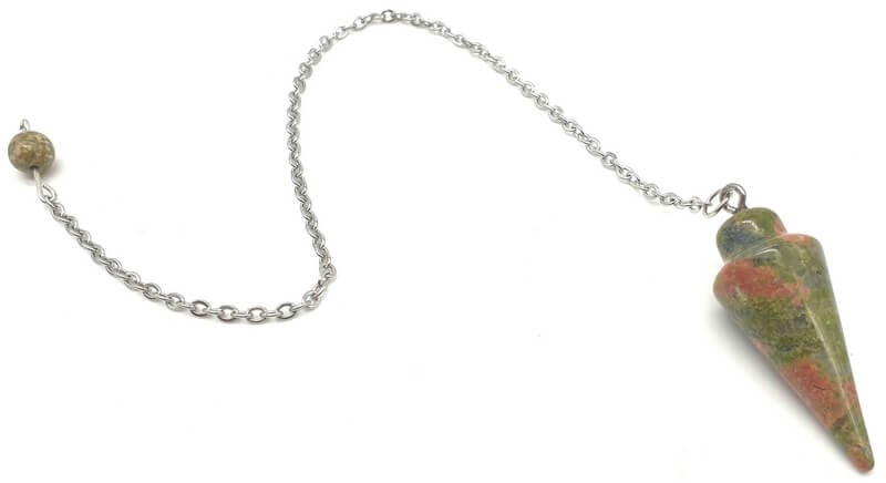 Pendolo a goccia Unakite 3 cm