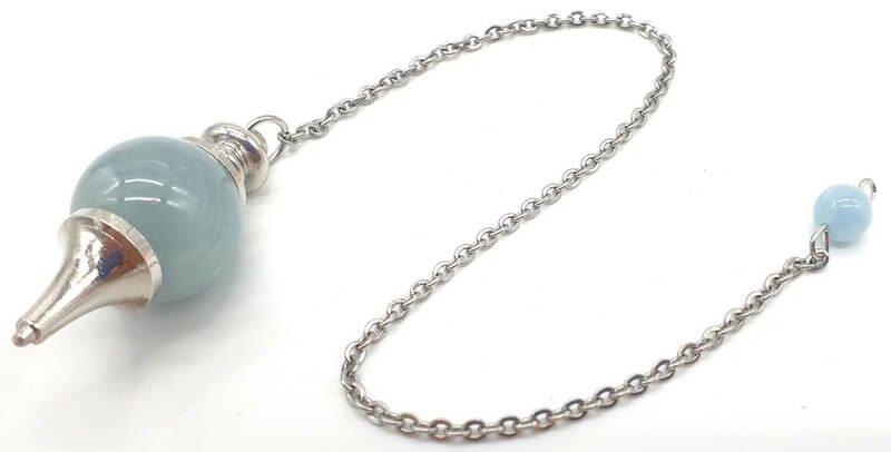 Pendolo sfera acquamarina 4cm