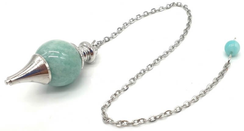 Amazzonite Pendolo a sfera extra 4cm