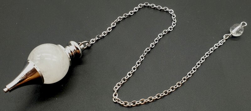 Pendolo a sfera in cristallo di rocca 4cm