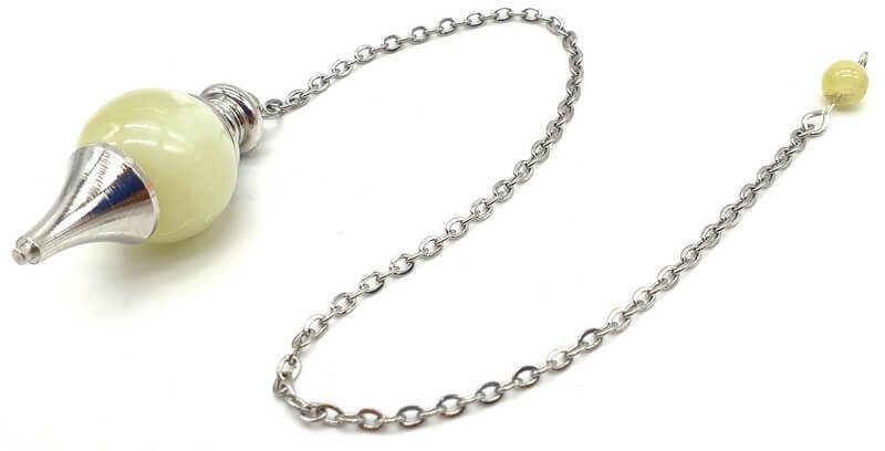 Pendolo a sfera in Giada Verde 4cm