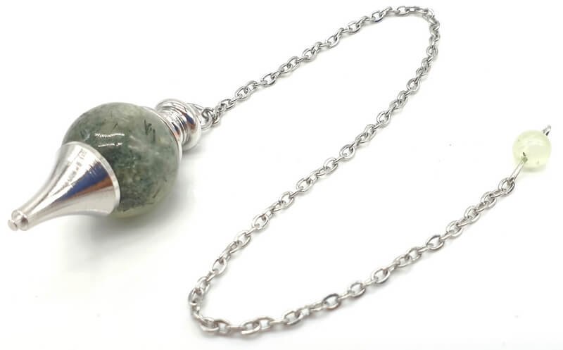 Pendolo a sfera prehnite 4cm