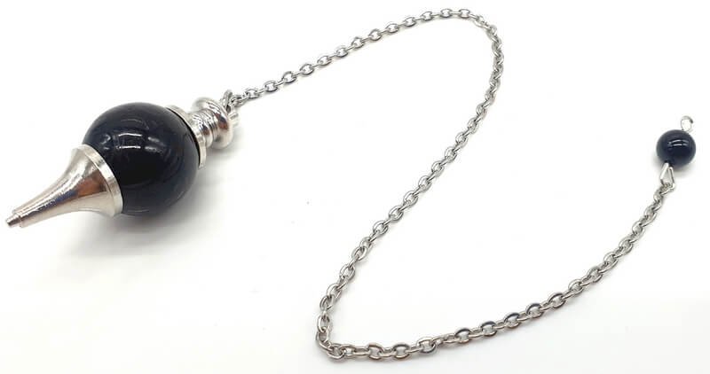 Pendolo Sfera Tormalina Nera 4cm