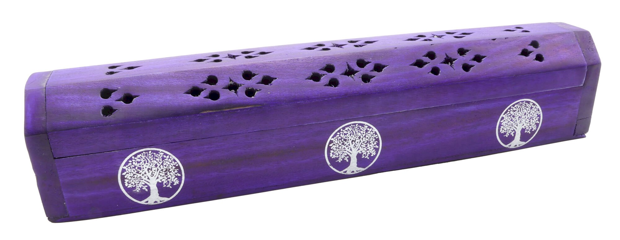Portaincenso in legno Scatola Albero della Vita 30 cm