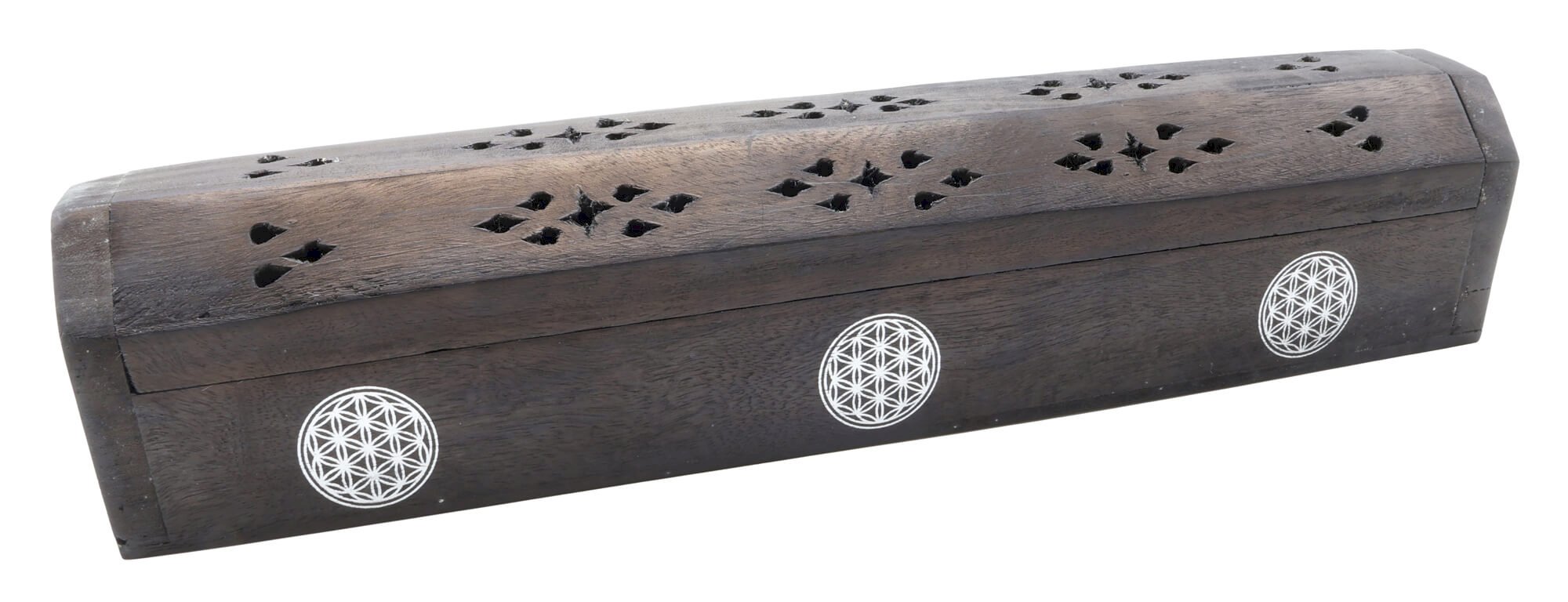 Portaincenso in legno Scatola Fiore della Vita 30 cm