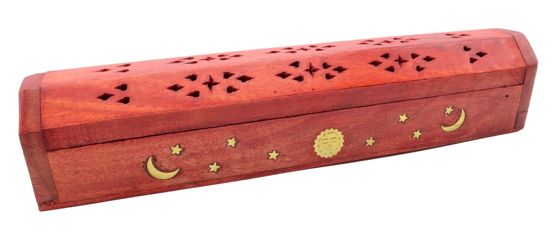 Portaincenso Legno Cofanetto Luna & Stelle 30cm