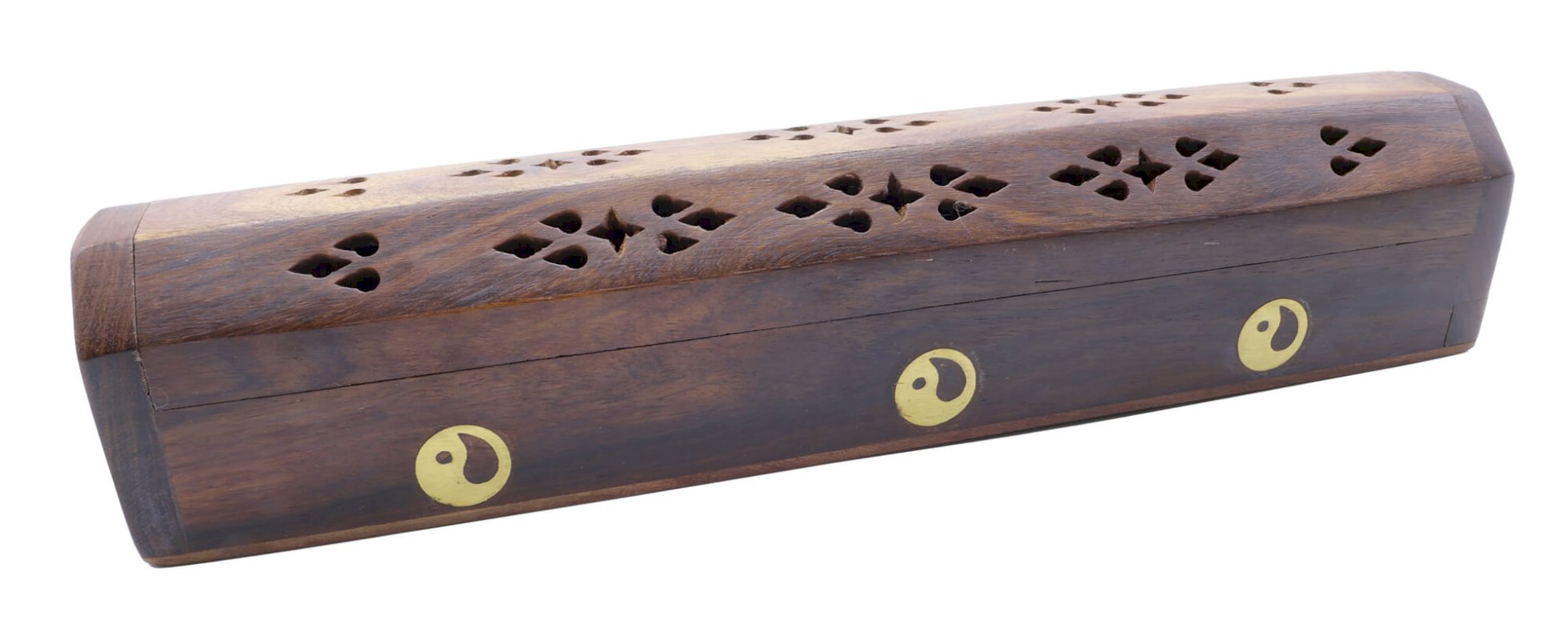 Porta incenso in legno Ying Yang Box 30cm