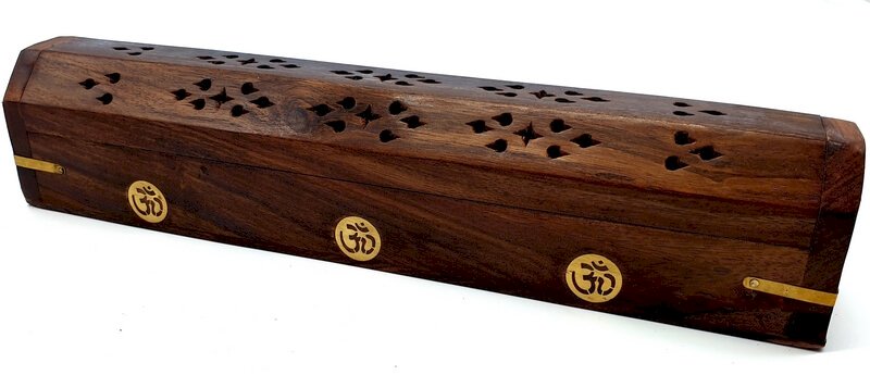 Porta incenso in legno OM da 30 cm