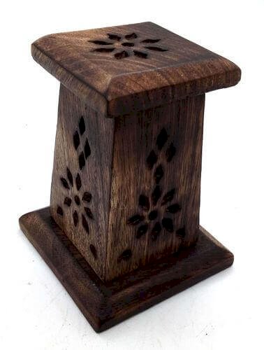 Portaincenso Coni Legno Mini Torre 10cm