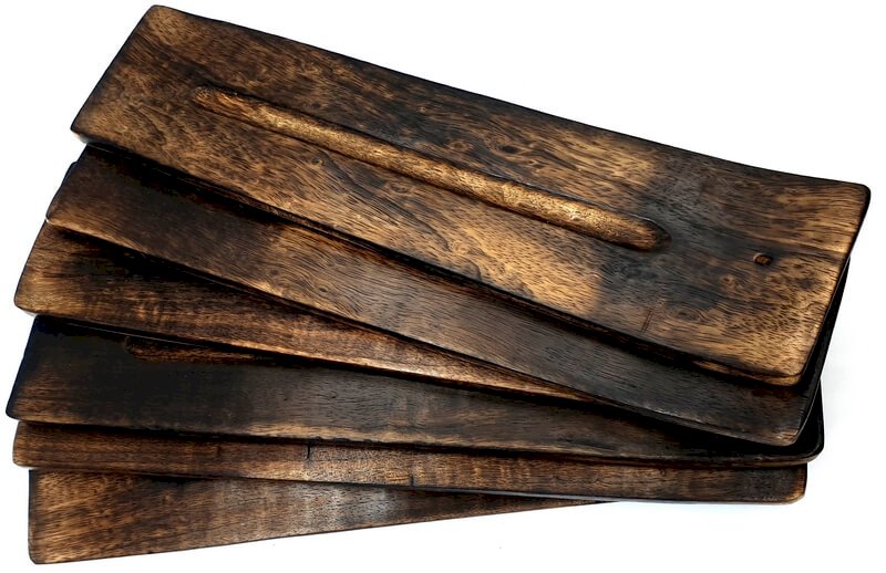 Portaincenso Legno Sci Ondulato 28cm 6 pezzi