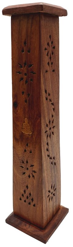 Porta incenso in legno Buddha Tower 30 cm
