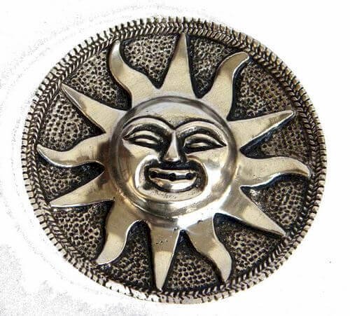 Portaincenso Metallo Sole Antico 10cm