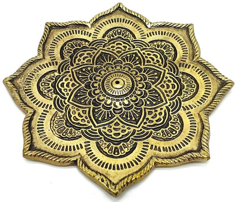 Portaincenso in metallo Lotus 10cm