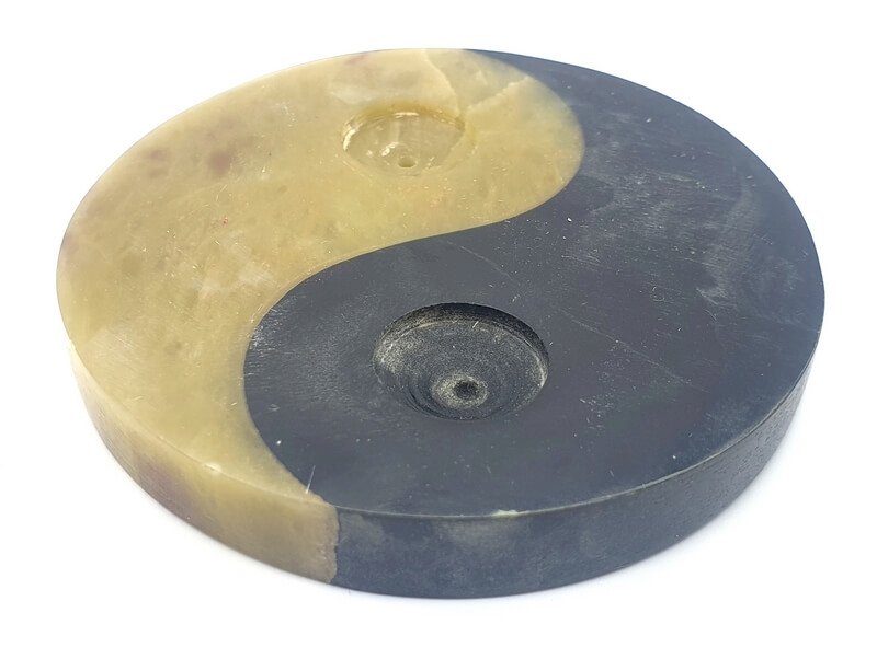 Portaincenso Pietra Ying-Yang Antico 8cm