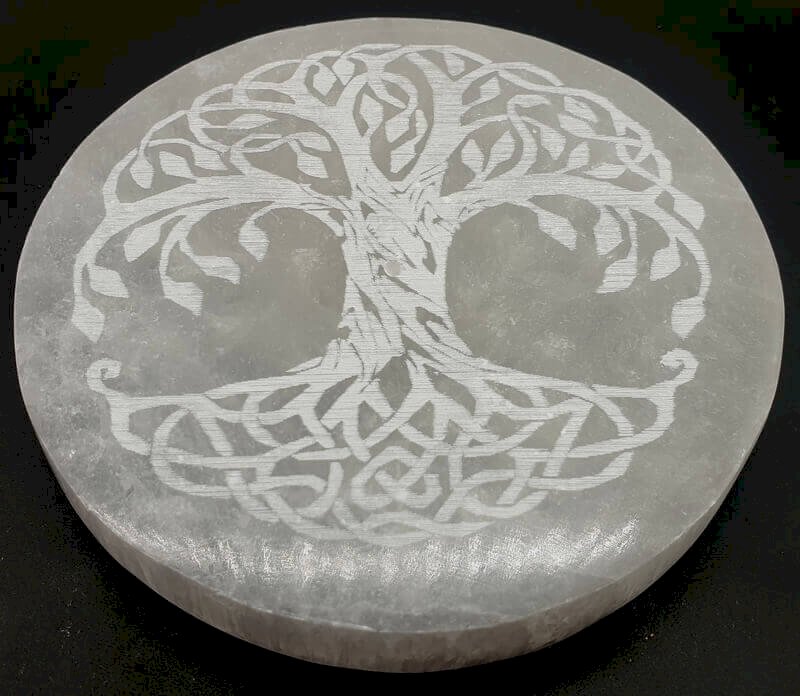 Portaincenso Selenite Albero della Vita 10cm