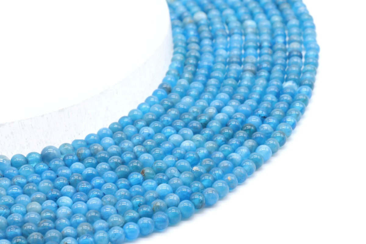 Perles Apatite 'AAA' 4mm su filo 40cm
