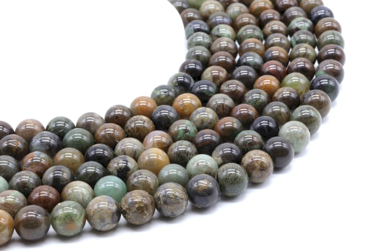 Perle di serpente cinese 10 mm su un filo di 40 cm