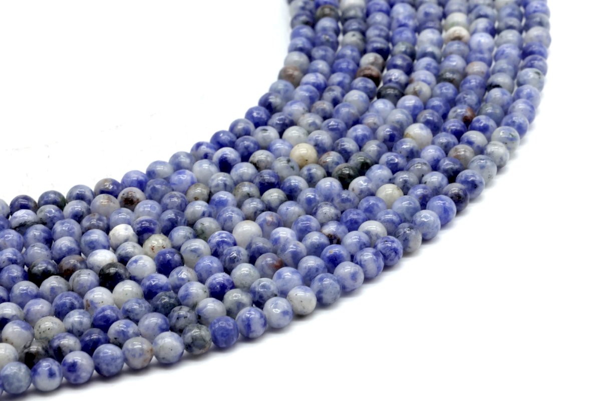 Perle di sodalite 4 mm su un filo di 40 cm