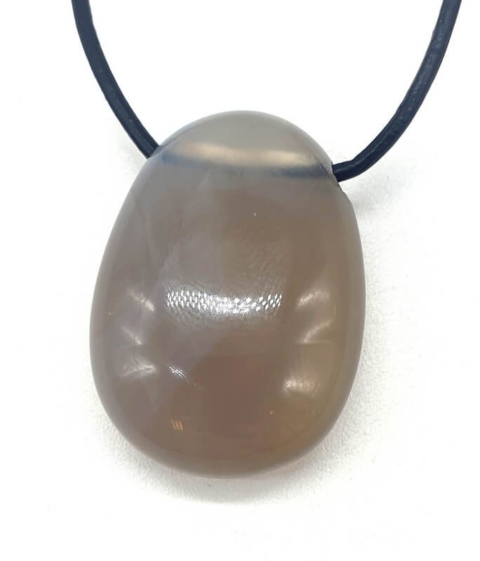 Agata Grigia arrotolata Forato 3cm