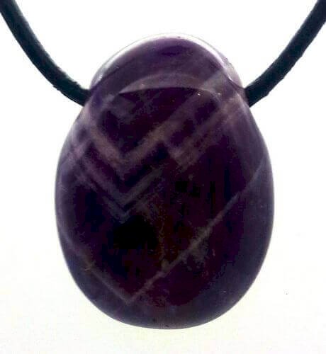 Ametista Chevron arrotolata traforata 3 cm