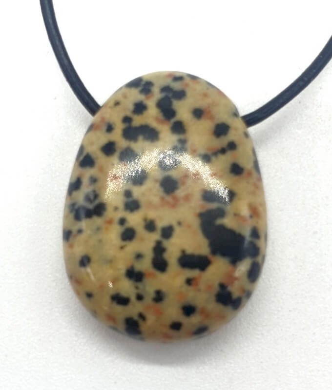 Diaspro dalmata arrotolato Forato 3cm