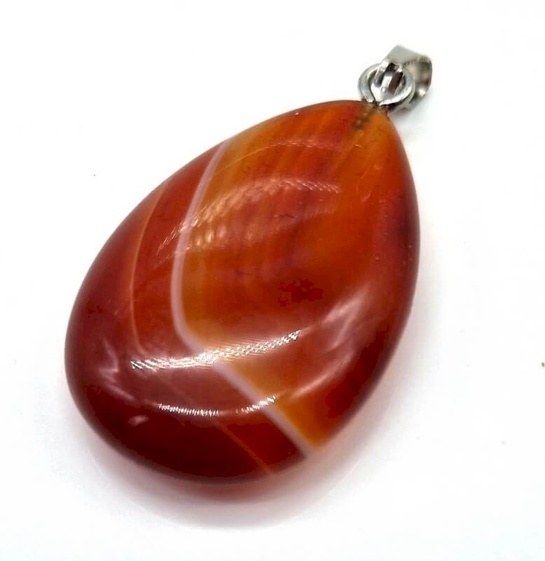 Ciondolo a goccia in corniola 3cm