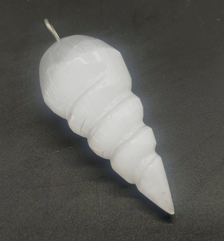 Pendente Monolito Intrecciato Selenite 3cm