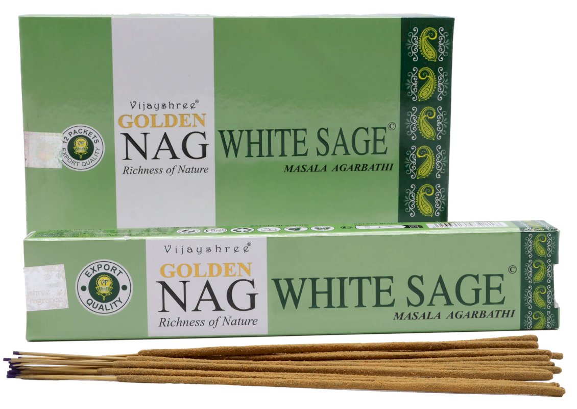 Incensi Golden Nag Salvia Bianca 15g