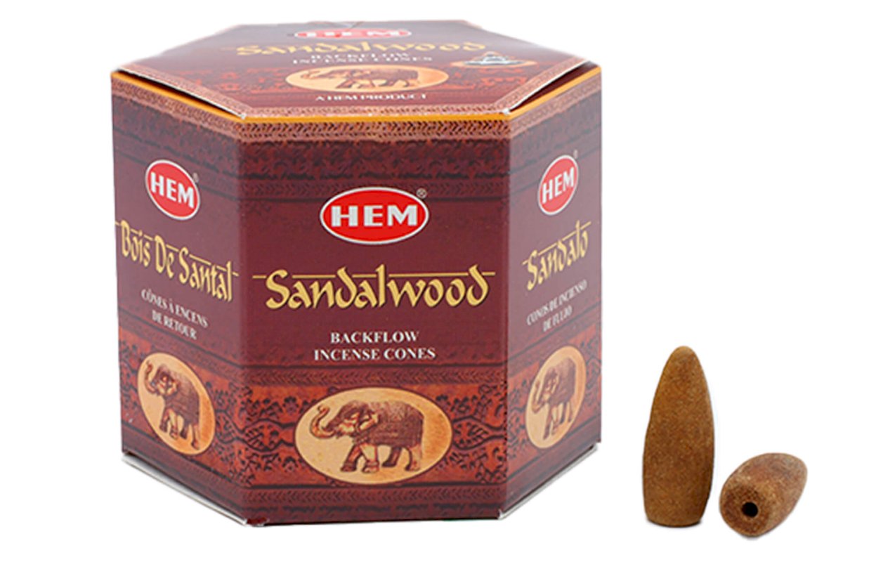 Coni di Riflusso HEM Sandalo 12 pz