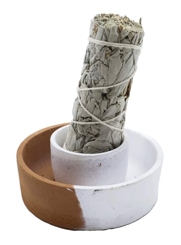 Bruciatore Salvia Bicolore Terracotta 9cm